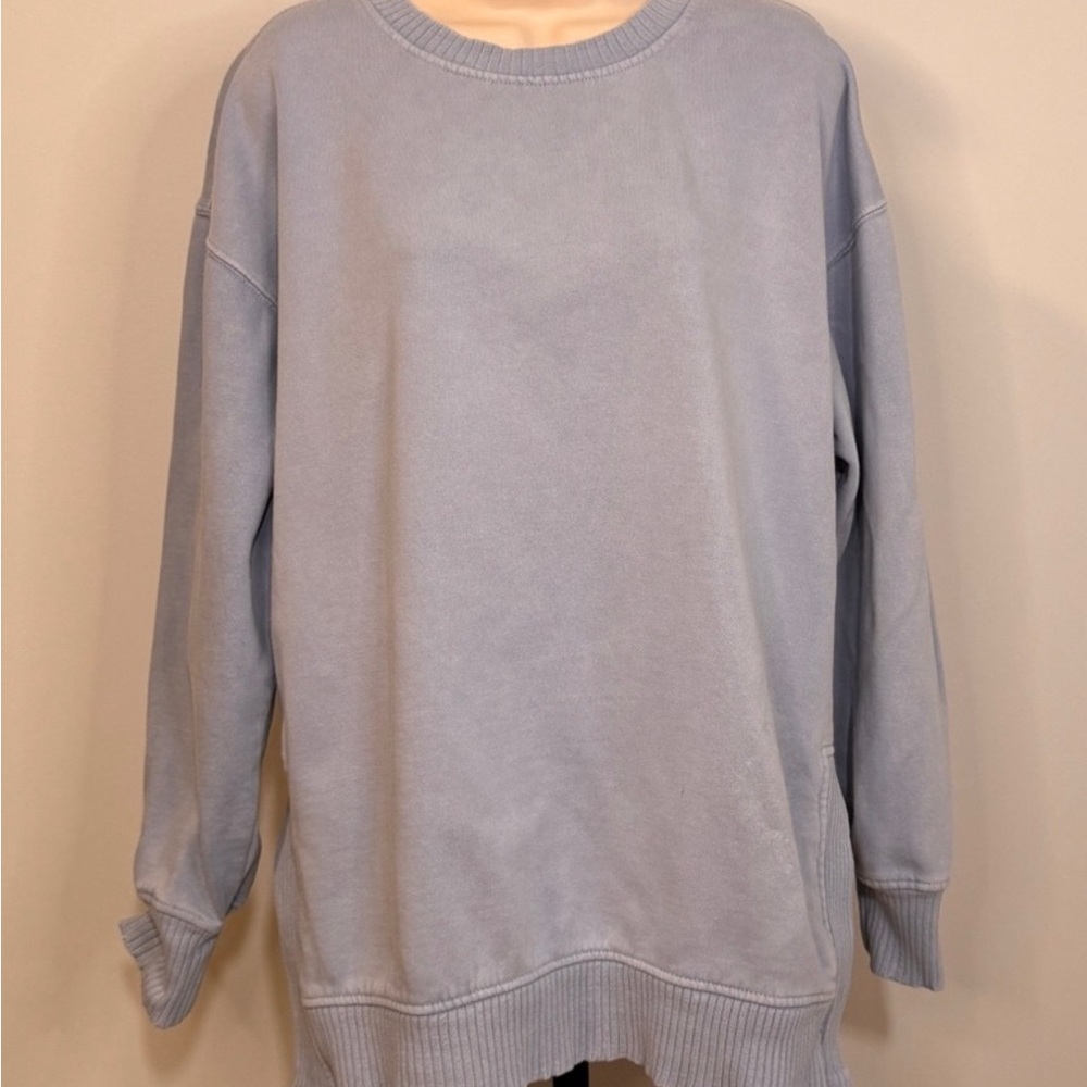 C&C California Women's Sunwashed Sweatshirt in Forever Blue - Size Large